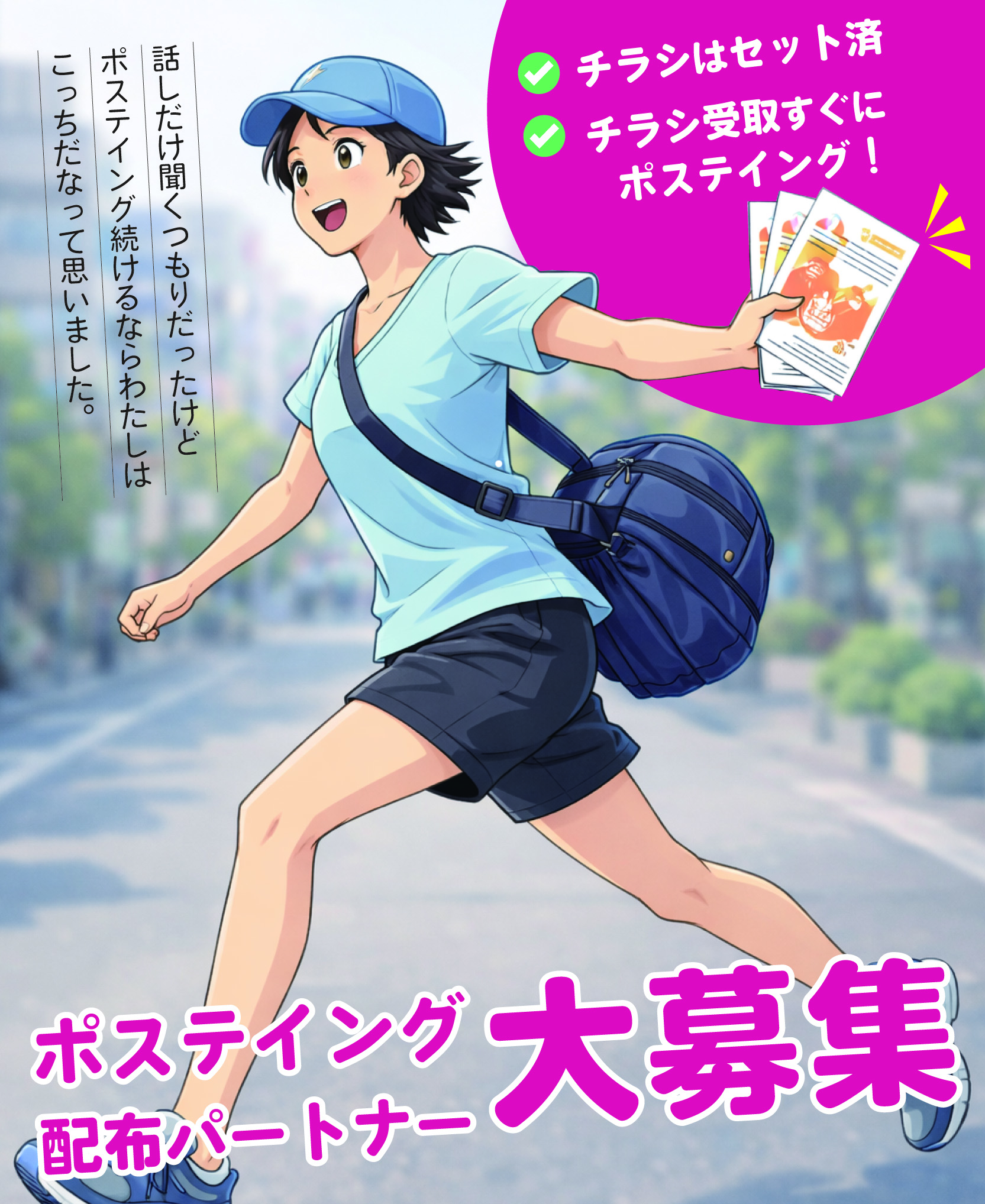 ポスティングアルバイトスタッフに聞きました！ぶちゃけ、配布員やっててどう？